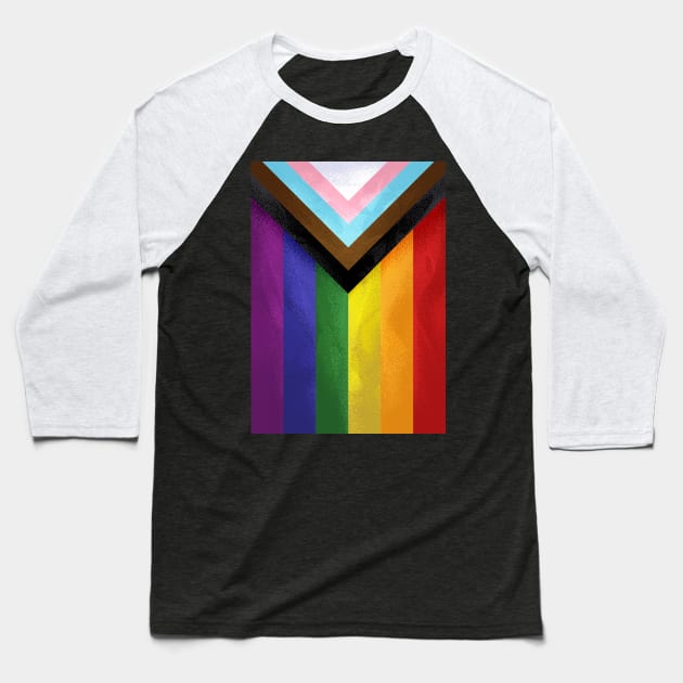 Modern Pride Flag Baseball T-Shirt by nabakumov